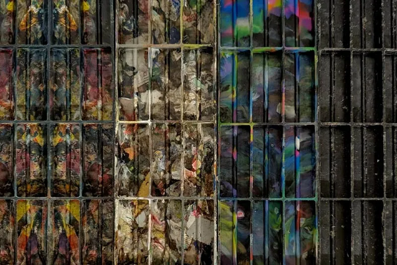 Recycled materials processed for advanced recycling technology